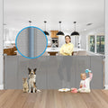 Retractable 42 in Extra Tall x 120 in Wide Dog Gate - Space Saving