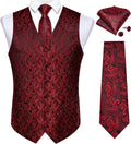 DiBanGu Men's Formal Vest and Tie Set for Special Occasions