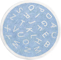 4.6ft Round Kids ABC Rug Soft Alphabet Nursery Rug - Non-Slip