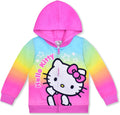 Hello Kitty Zip Up Hooded Sweatshirt for Girls - Adorable Style