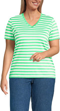 Women's Relaxed Supima Cotton V-Neck T-Shirt - Soft, Durable