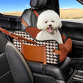 Center Console Dog Car Seat for Small Dogs - Clear View Booster