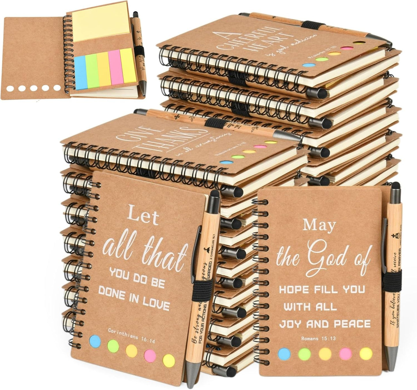 INSADA Christian Prayer Journal Bulk Set for Inspirational Gifts