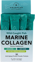 AMANDEAN Marine Collagen Peptides Powder Stick Packs - Travel Ready