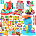 4 in 1 Dough Sets 75 PCS for Kids Ages 4-8 - Creative Play Kitchen Kit