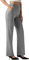 Willit Women's Wide Leg Dress Pants High Waisted Stretch - Office Wear