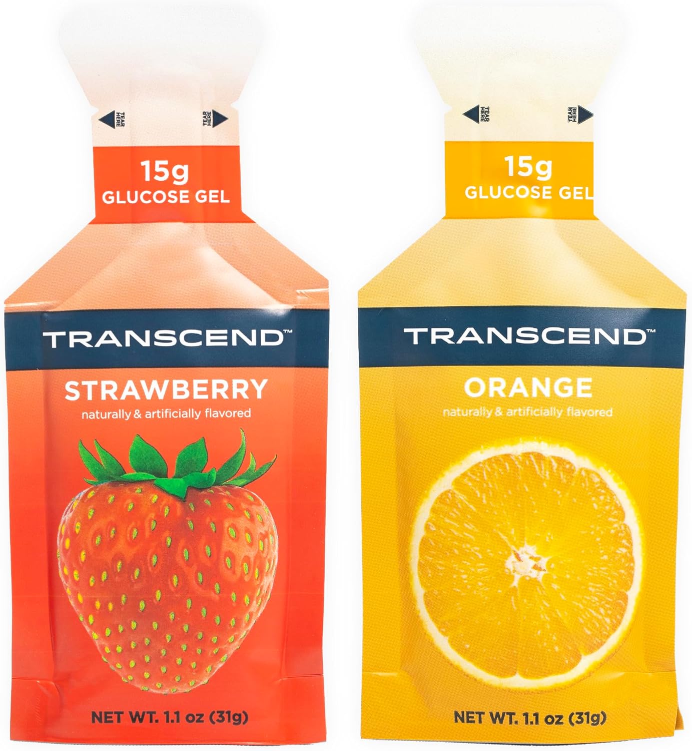 Fast-Acting Carb Gel Strawberry + Orange Flavor for Energy