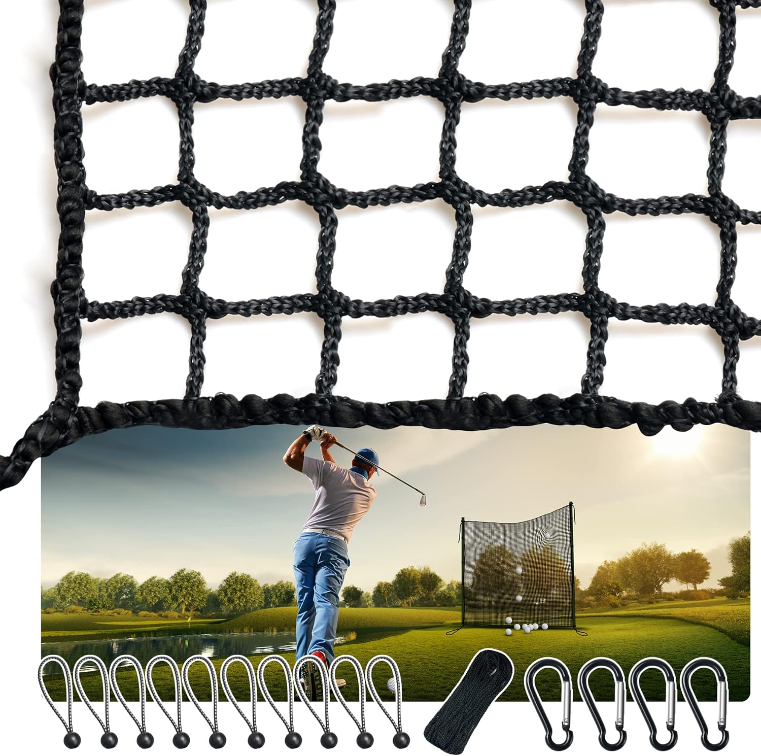 10x10ft Golf Netting - Ultimate Practice Solution
