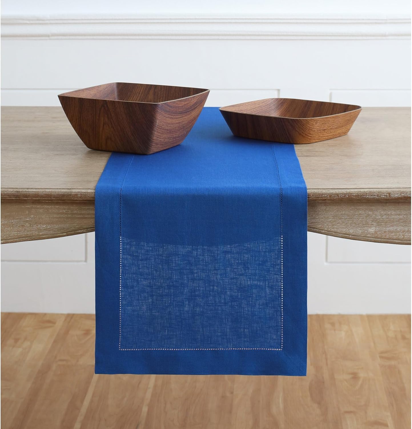 Royal Blue Table Runner 14 x 108 Inches - 100% Pure Linen