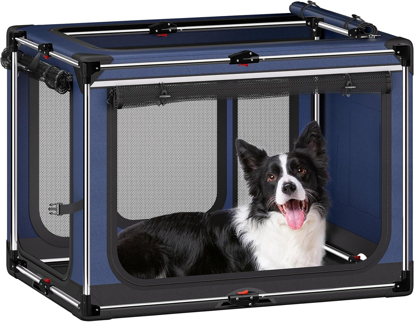 Collapsible Dog Crate for Large Dogs: Portable & Soft-Sided