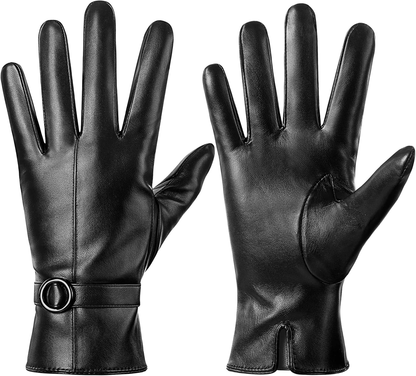 Dsane Women's Touchscreen Leather Gloves - Stay Warm & Connected