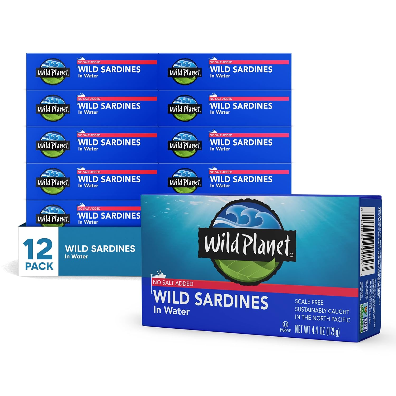 Wild Sardines in Water, No Salt Added - Tinned Fish Delight