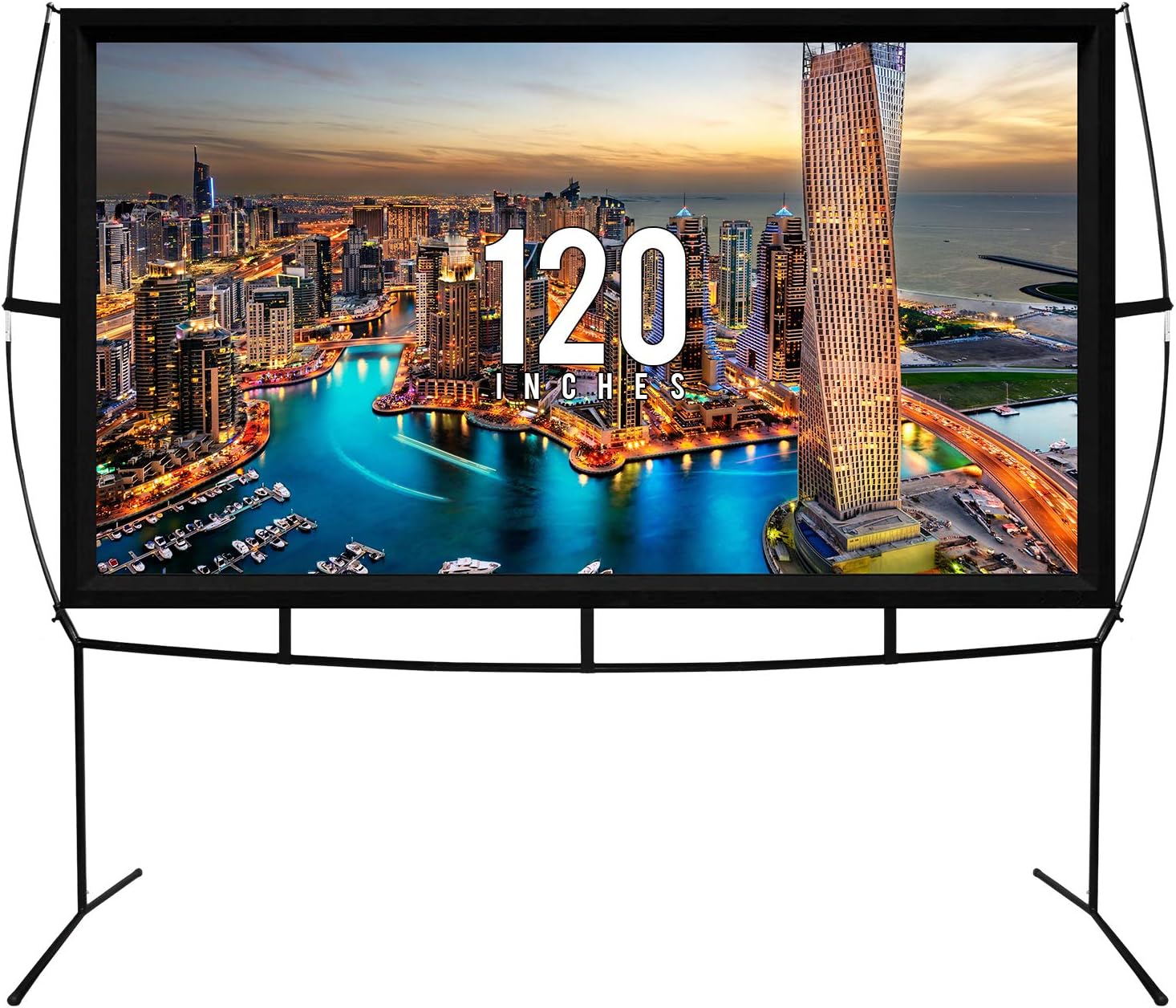 KHOMO GEAR 120 Inch Portable Projector Screen for All Occasions