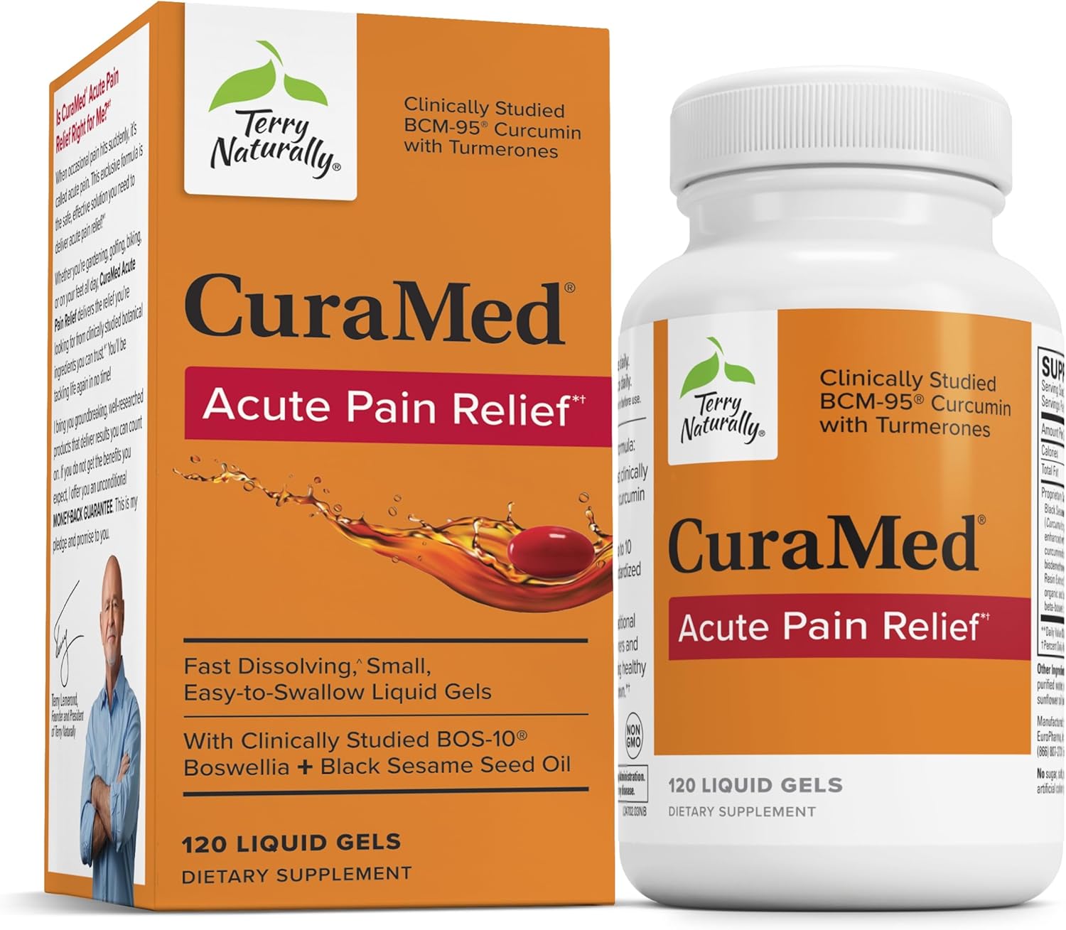 CuraMed Acute Pain Relief with Curcumin & Boswellia for Comfort