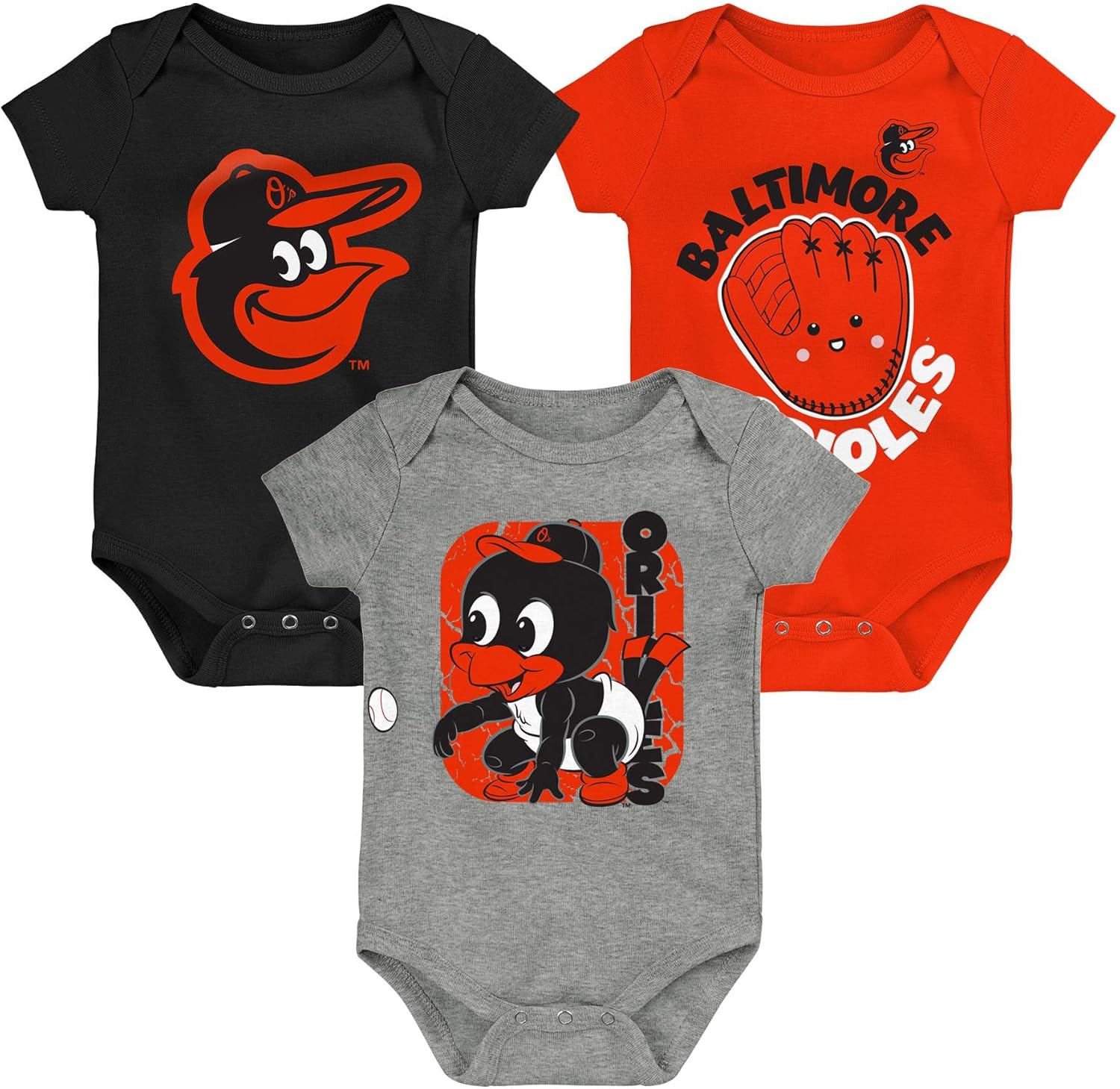 Outerstuff MLB Newborn & Infants 3 Piece Onesie Romper Set
