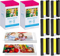 2 Pack Compatible for Canon Selphy CP1500 Ink and Photo Paper KP-108IN