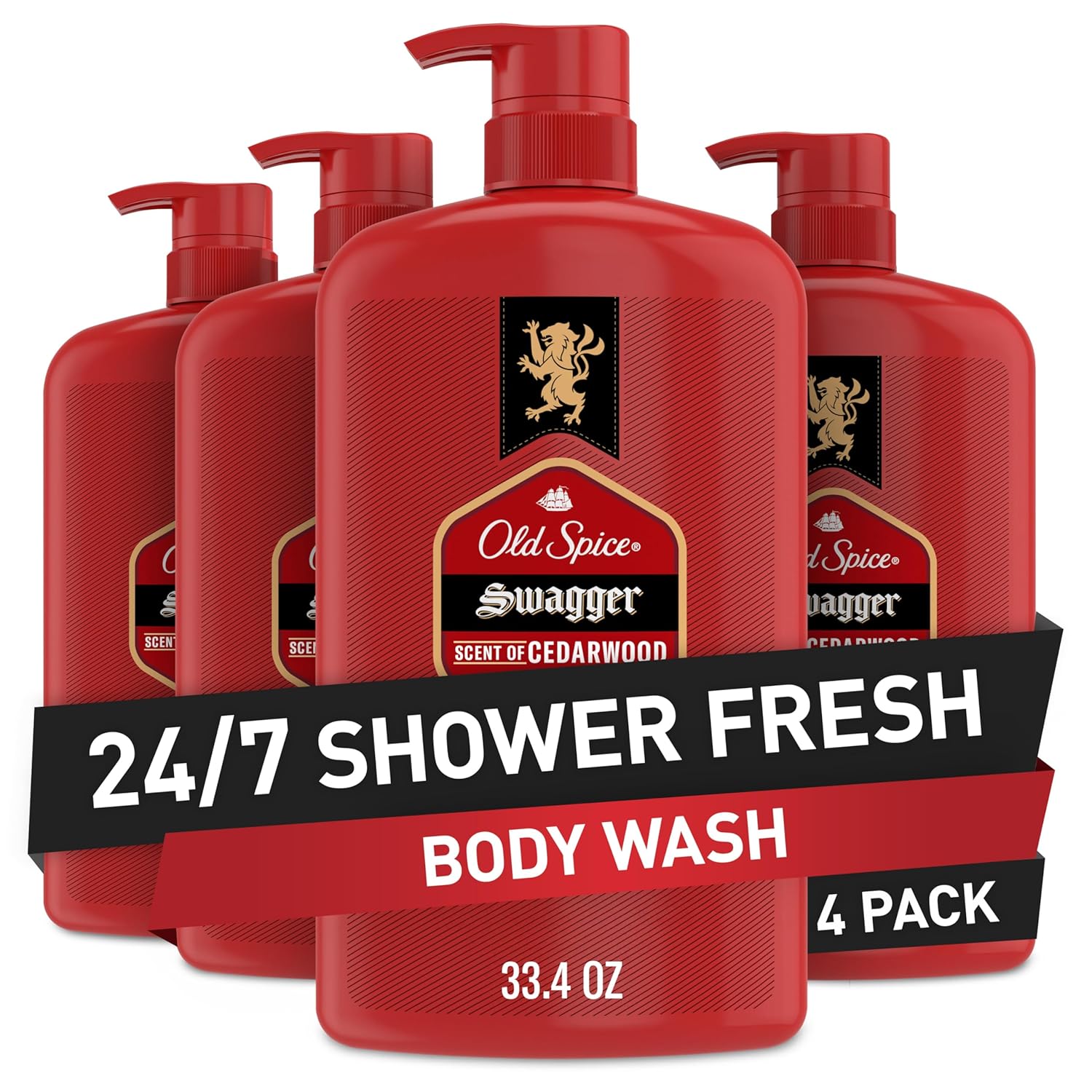 Old Spice Swagger Body Wash for Men with Cedarwood Scent