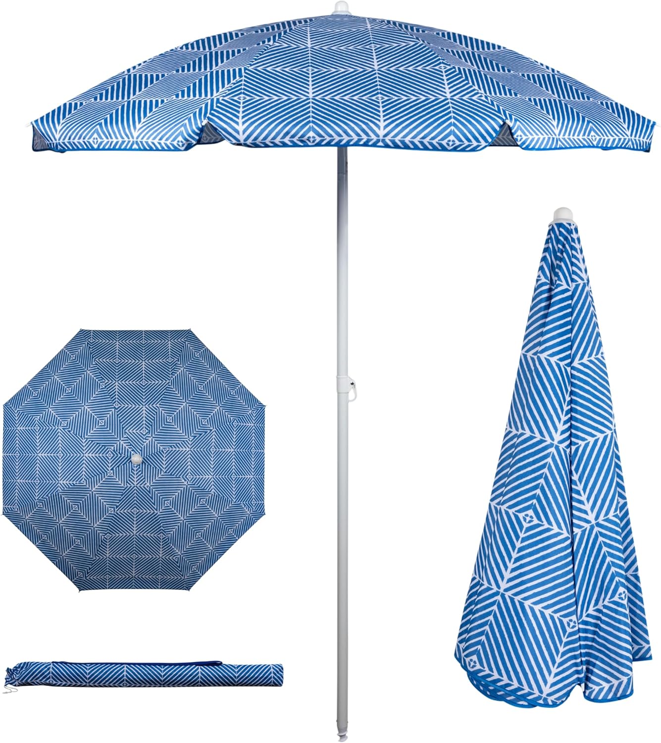 Portable Beach Umbrella for Sun Protection and Shade Anywhere
