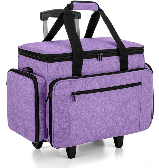 LUXJA Sewing Machine Case with Dolly for Easy Transport