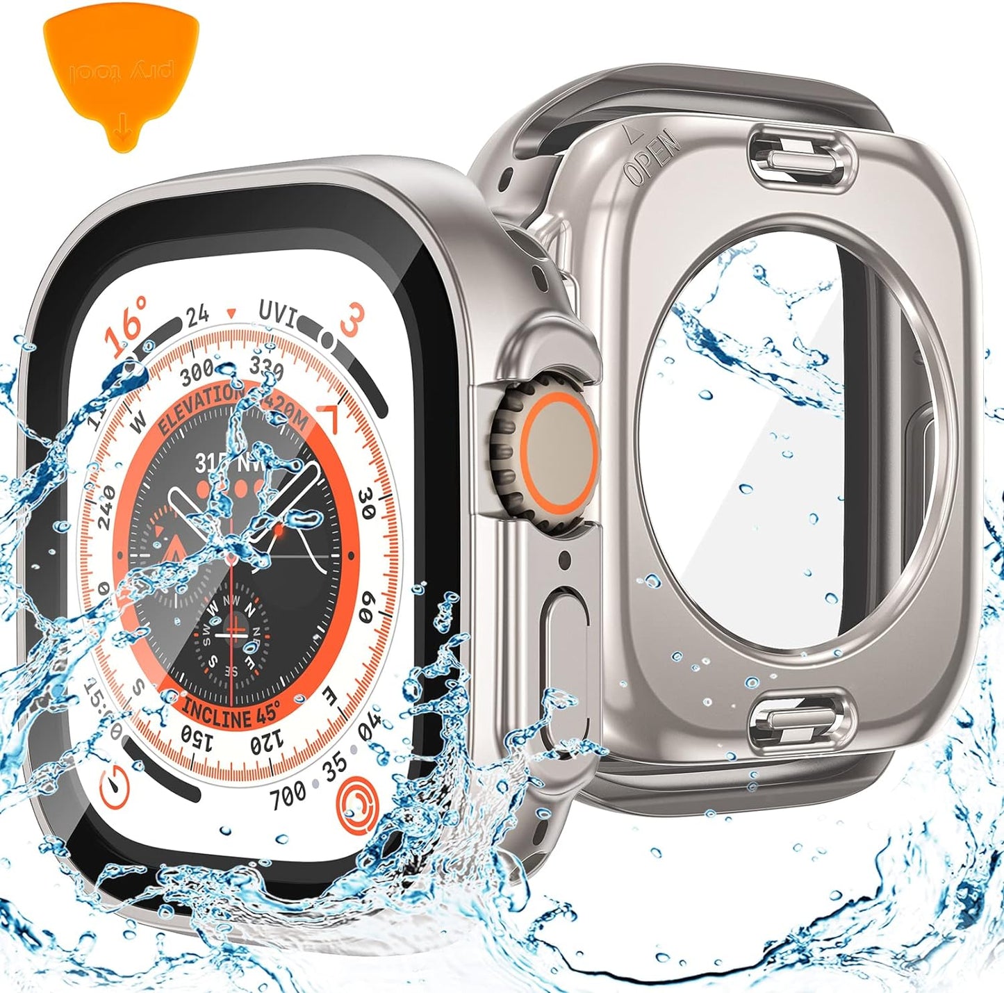 Waterproof 2-in-1 Apple Watch Case + Screen Protector