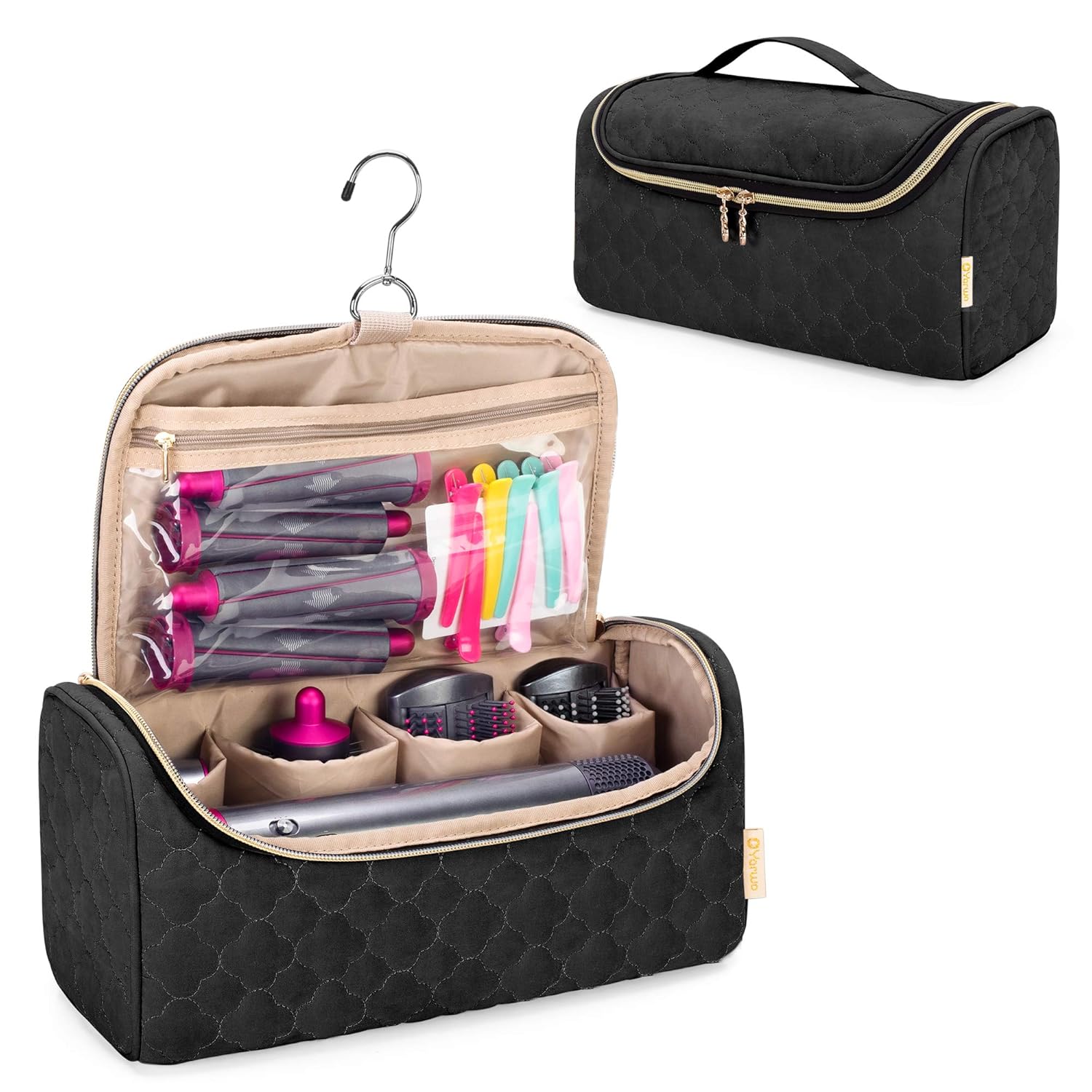 Yarwo Travel Case for Dyson Airwrap Styler, Portable Storage with Hanging Hook