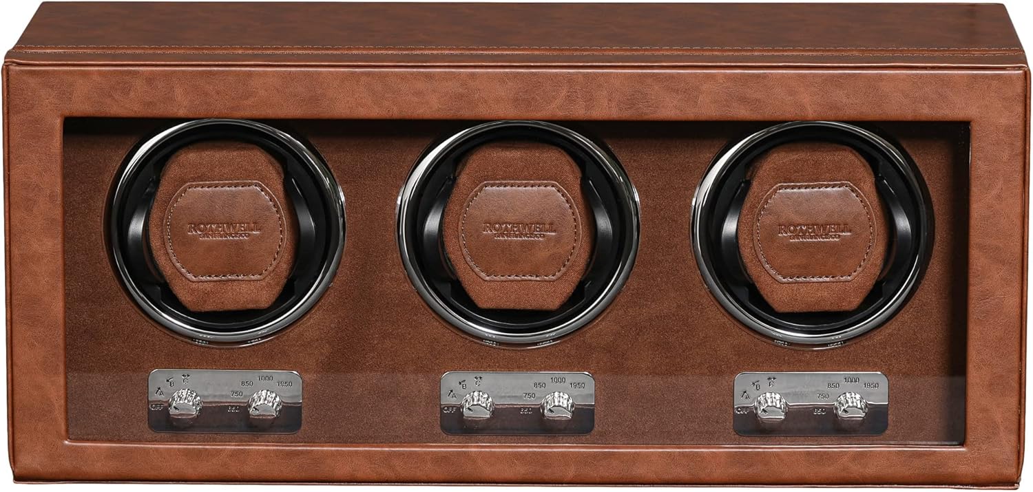 ROTHWELL Triple Watch Winder - Silent Smooth Rotation