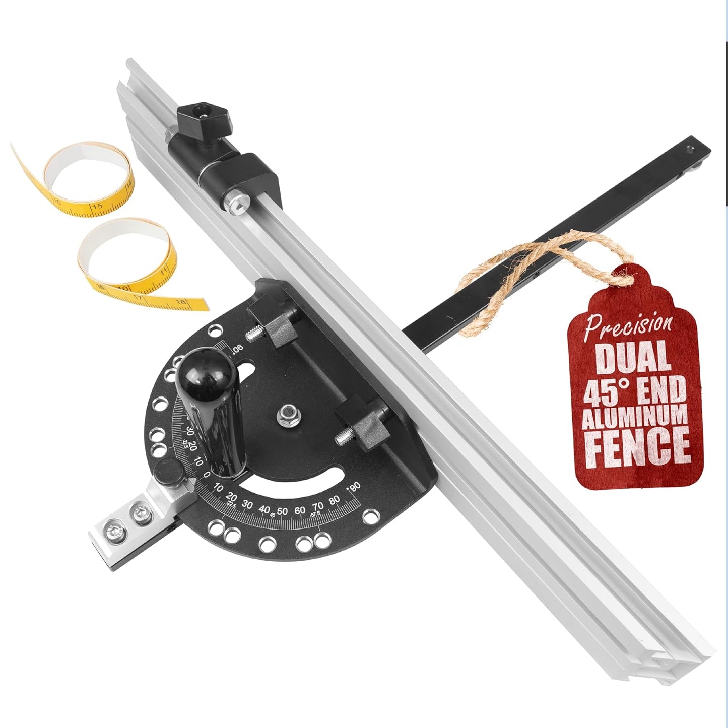 Fulton Precision Miter Gauge with Aluminum Fence for Table Saws