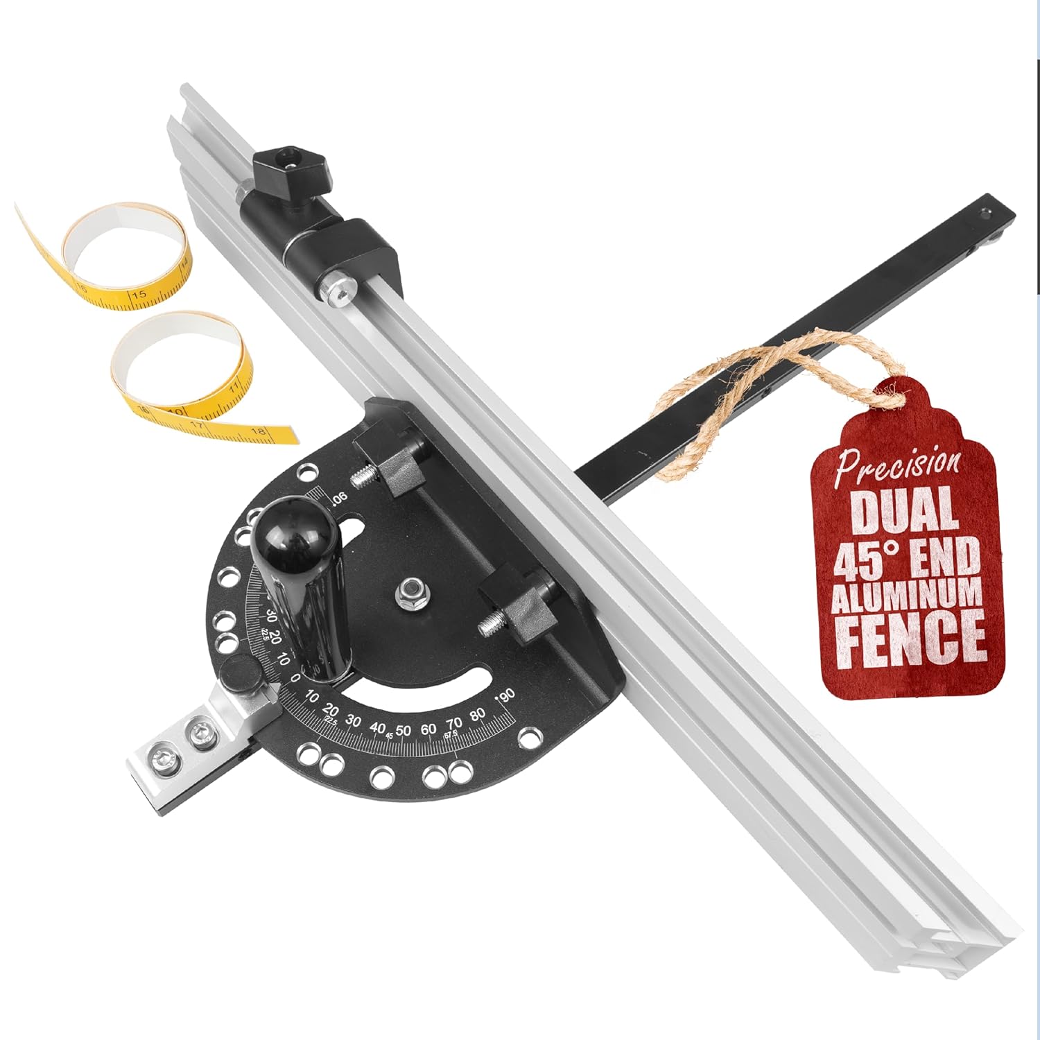 Fulton Precision Miter Gauge with Aluminum Fence for Table Saws