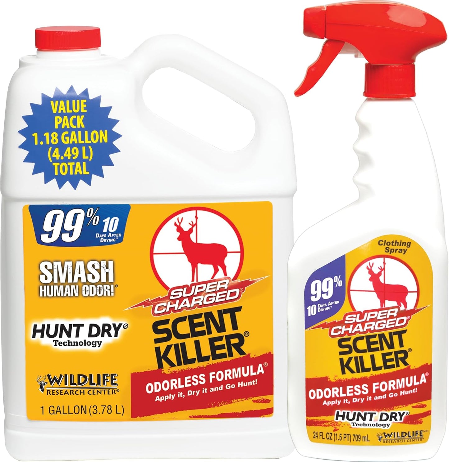 Wildlife Research Center Super Charged Scent Killer Spray Combo