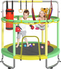 Trampoline for Kids 55in Toddler Trampoline with Net - Safe, Sturdy