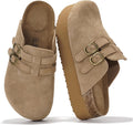 Project Cloud 100% Genuine Leather Clogs for Women - Comfortable Wedge