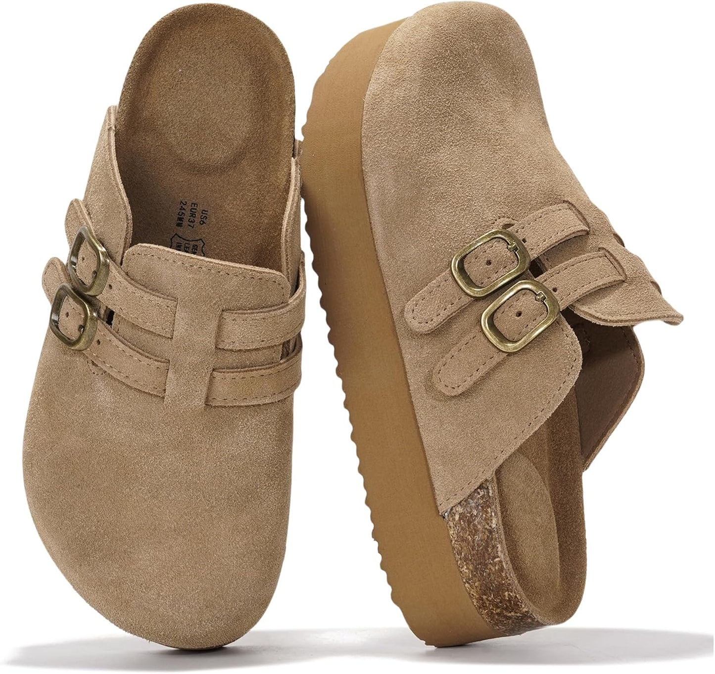 Project Cloud 100% Genuine Leather Clogs for Women - Stylish Comfort