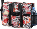 Utility Water Resistant Tote Bag for Working Women - 13 Pockets, 17 x
