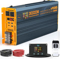 3000W Pure Sine Wave Power Inverter 24V to 110V 120V AC - Fast USB