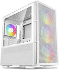 DeepCool CH560 WH White High-Airflow ATX Case - Hybrid Mesh/Tempered