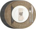 Myir JUN Round Placemats Set of 8 for Dining Table Use