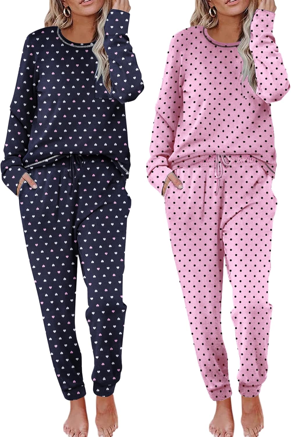 Ekouaer 2 Pack Womens Pajama Sets for Ultimate Comfort