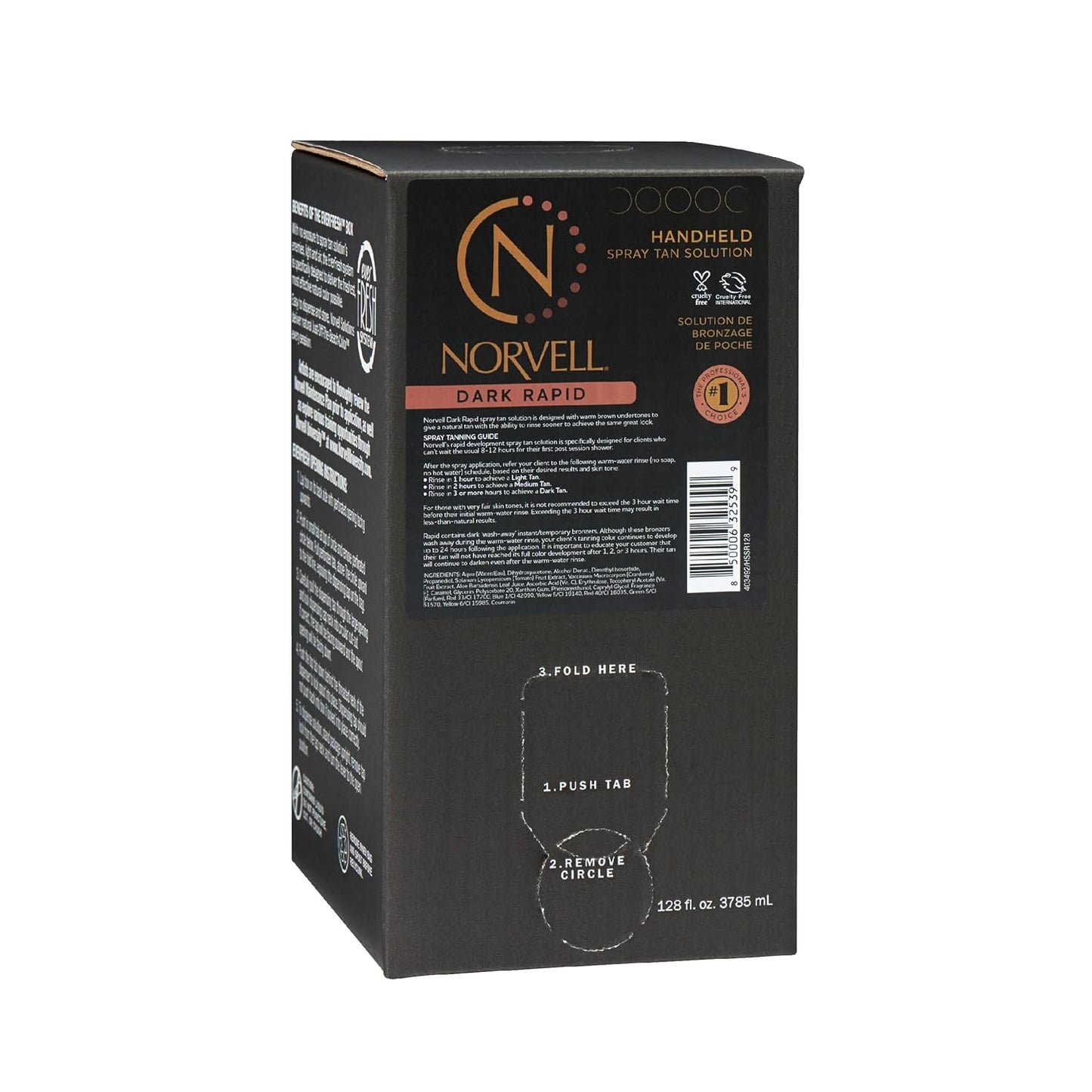 Norvell Premium Spray Tan Solution Dark Rapid for Fast Glow