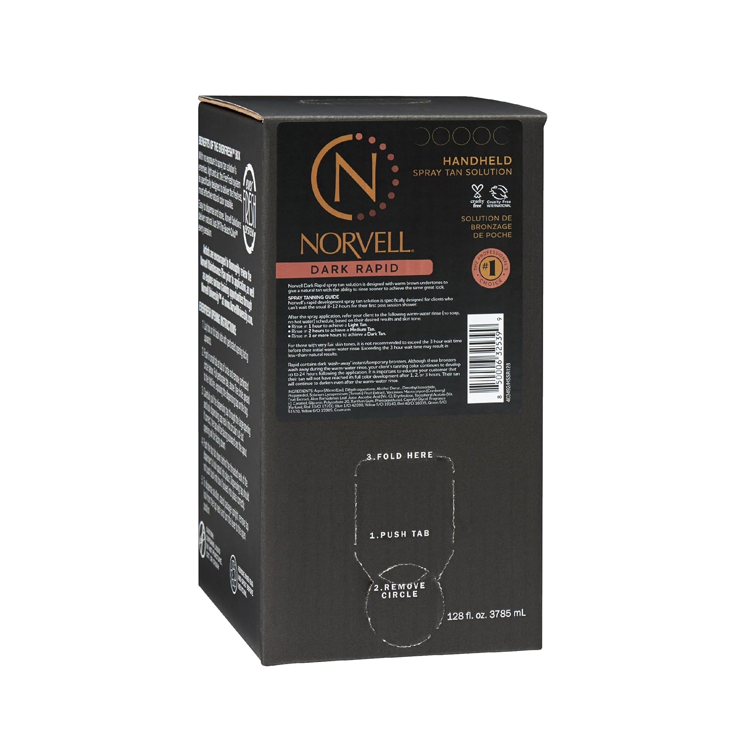 Norvell Premium Spray Tan Solution Dark Rapid for Fast Glow