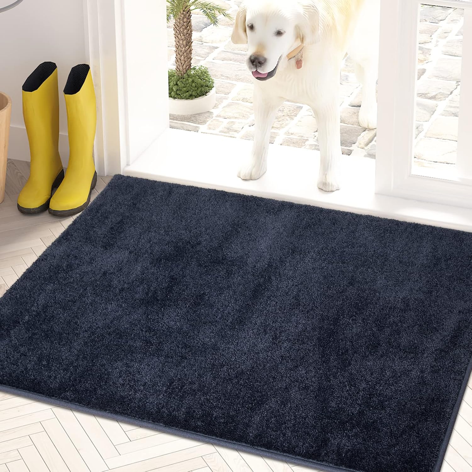 Dirt Trapping Door Mat 24in x 35.5in Non-Slip Entry Rug