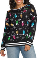 Tipsy Elves Womens Light-Up Christmas Sweater - Ultra Bright LEDs