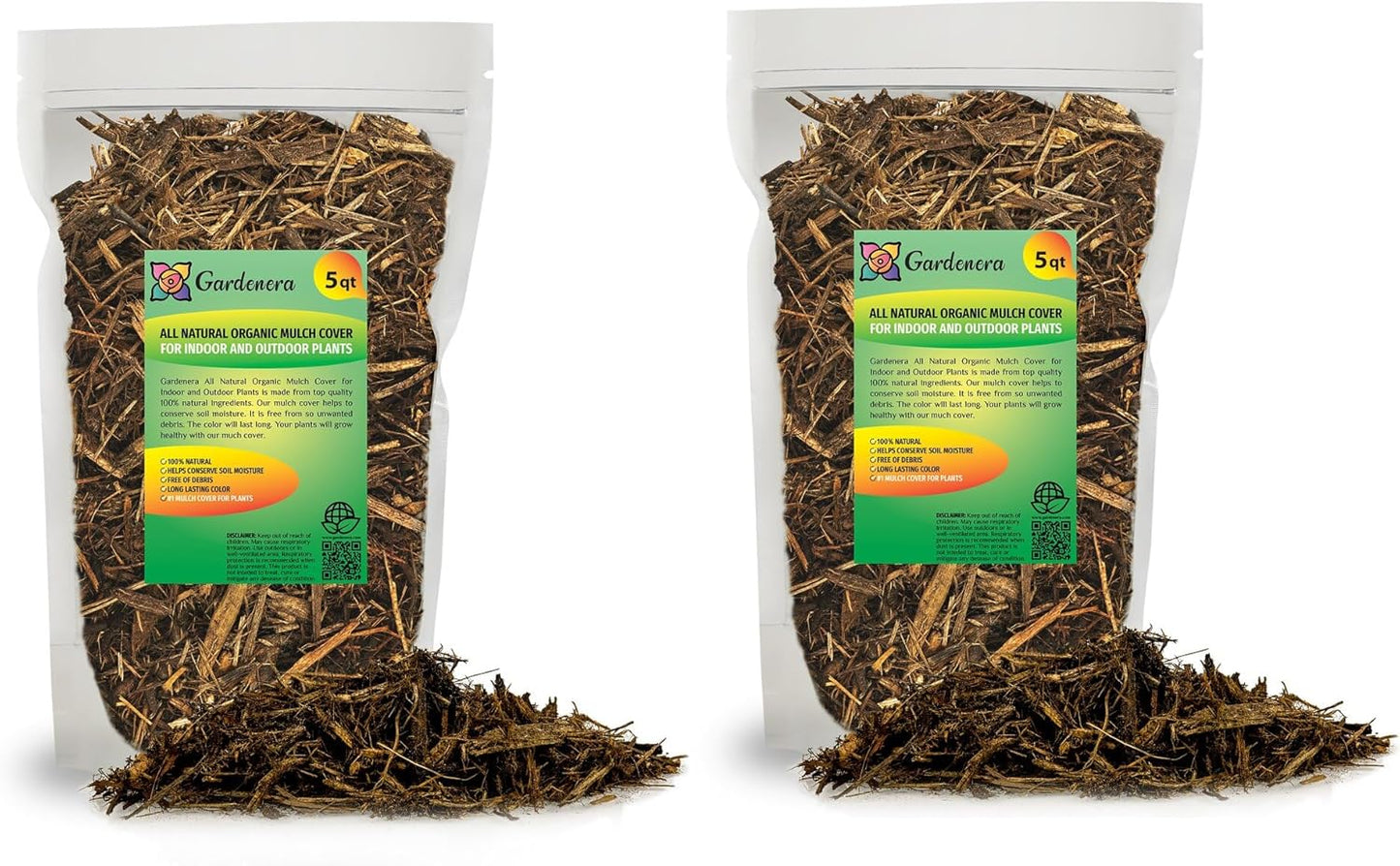 Gardenera Natural Mulch Cover for Vibrant Plant Growth and Health