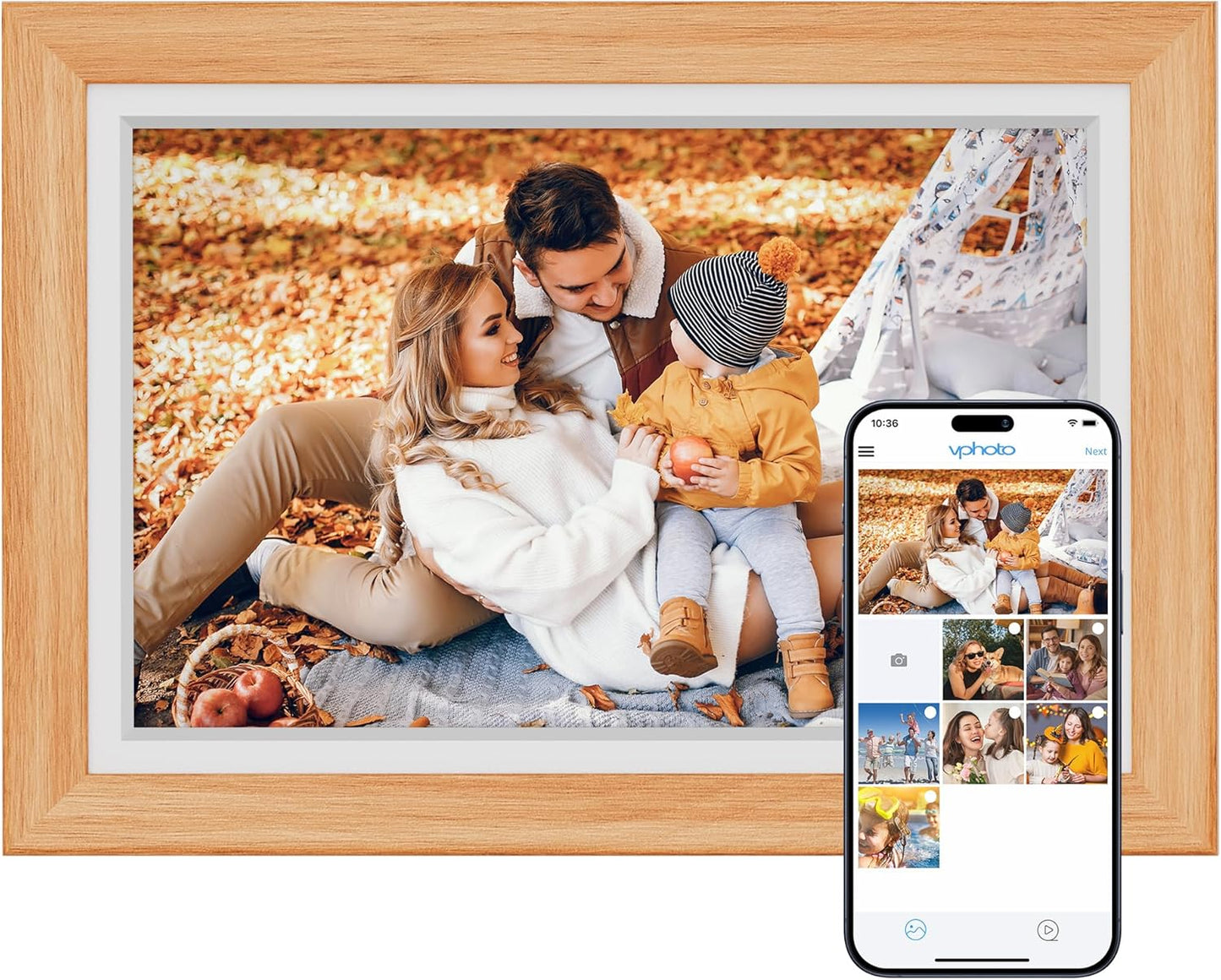 Dragon Touch Digital Picture Frame WiFi 10 inch Display