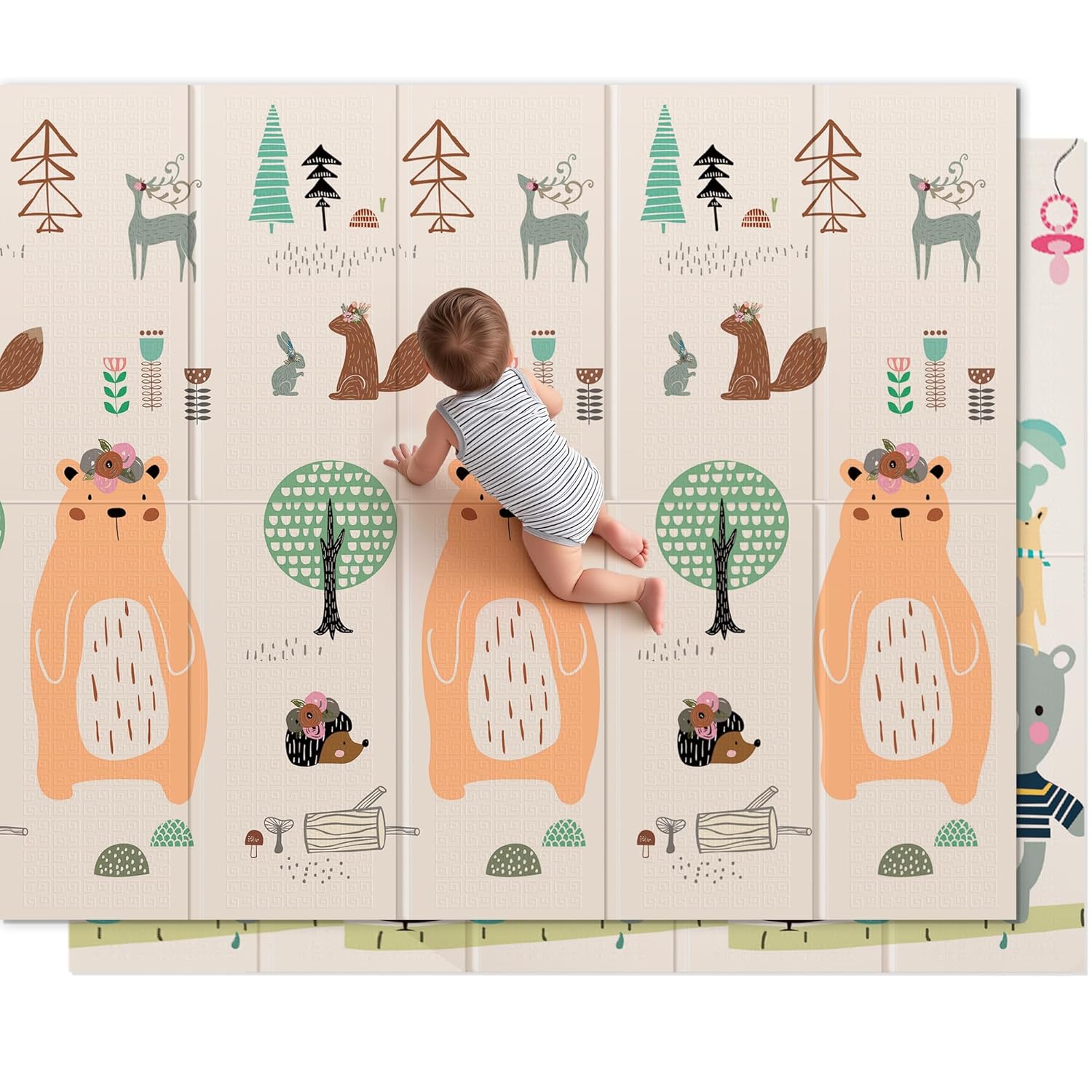 UANLAUO Baby Play Mat - Large 79x71 Inch Waterproof Foam Mat