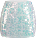 MANER Women's Sequin Mini Skirt for Night Out and Parties