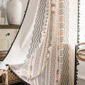ColorBird Boho Curtains 59in x 84in, 2 Panels - Semi Blackout Stripes