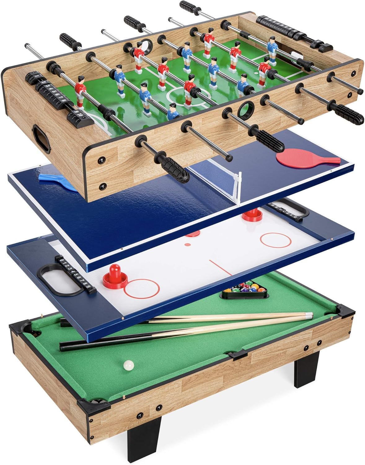 Best Choice Products 4-in-1 Game Table for Kids Fun Activities