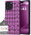 Rectangle Case Compatible with iPhone 16 Pro Max - Sleek Plaid