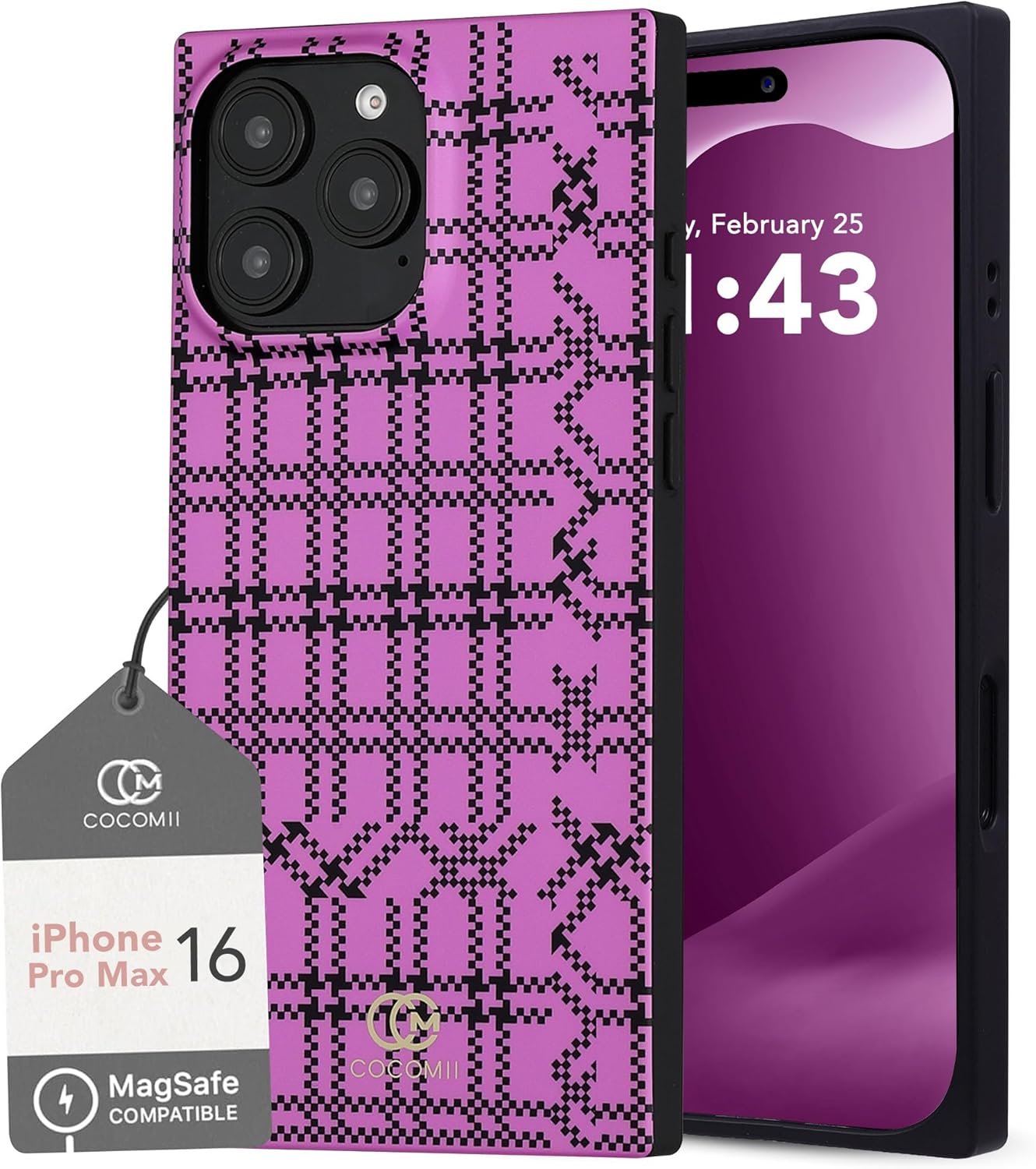 Rectangle Case for iPhone 16 Pro Max with MagSafe Compatibility