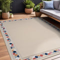Beverly Rug Outdoor Rug 9x12 Beige - Durable Washable Patio Rug
